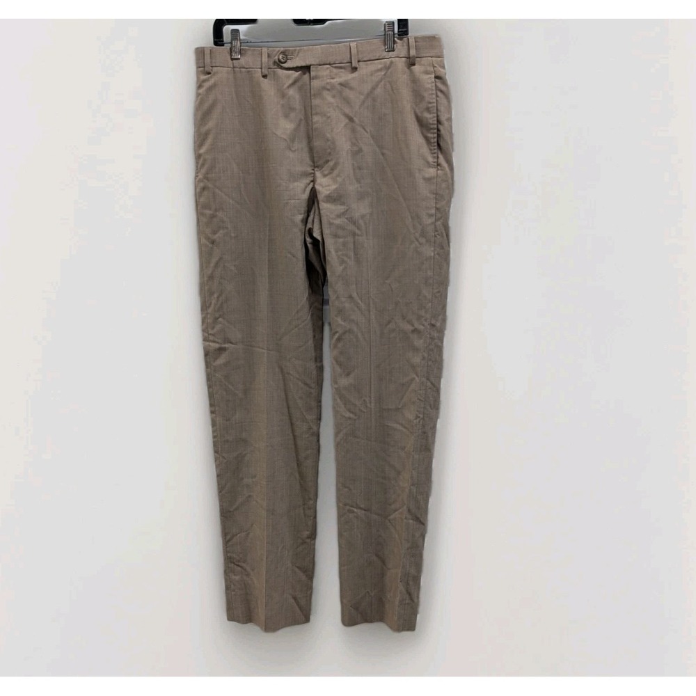 Old Money Brooks Brothers Wool Dress Pants Beige Quiet Luxury 36x34
